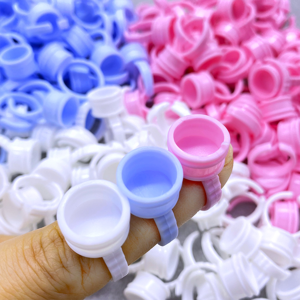 Body Jewelry Tattoo - 100Pcs 속눈썹 팬 문신 안료 홀더