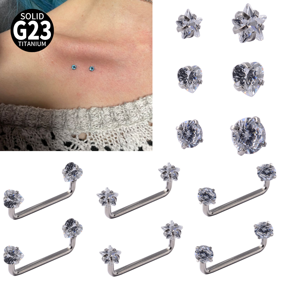 Body Jewelry Implant Grade Titanium - 3-1개입 임플란트 등급 티타늄 마이크로 더멀