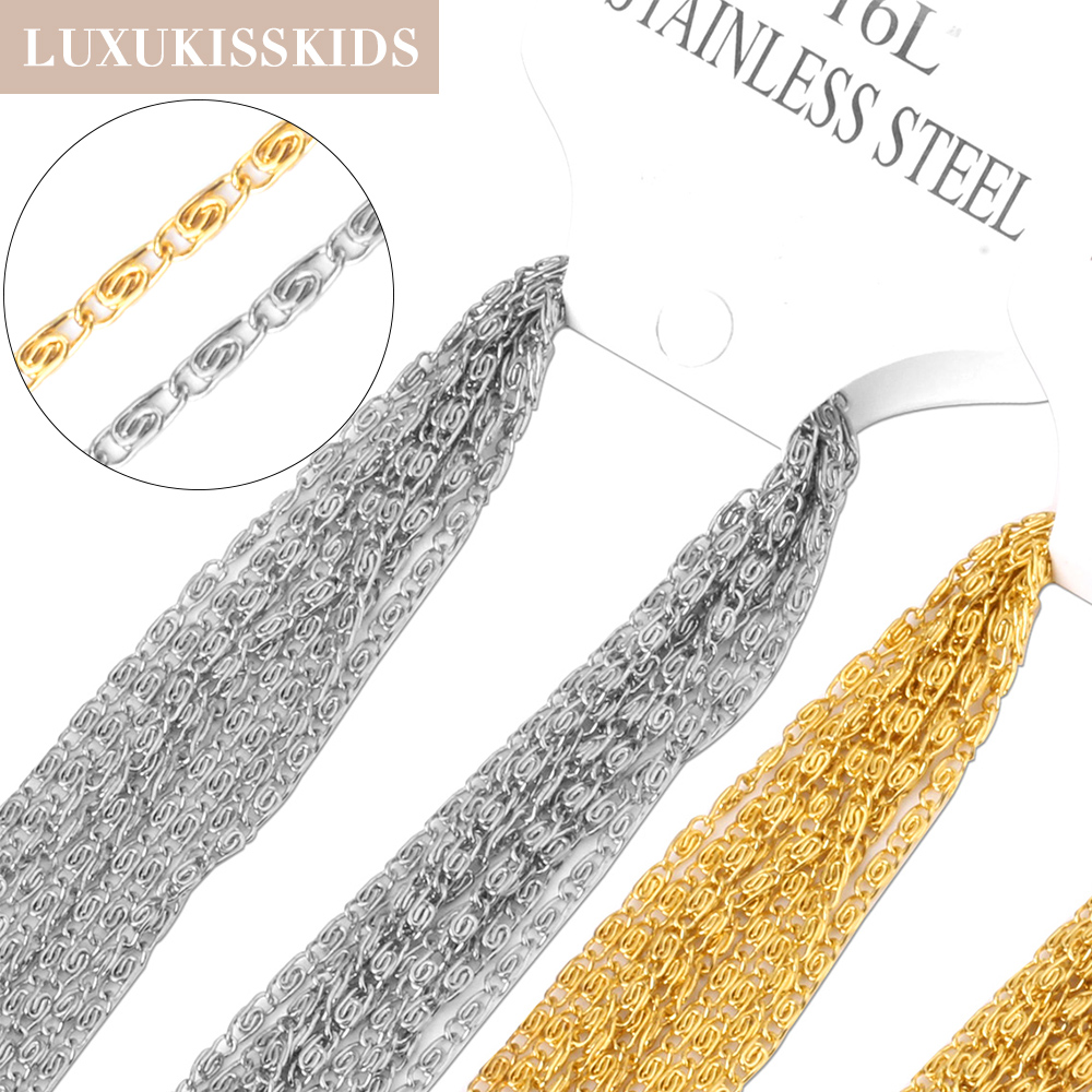 Body Jewelry Goth - LUXUKISSKIDS 2MM 고딕 트위스트 체인 초커