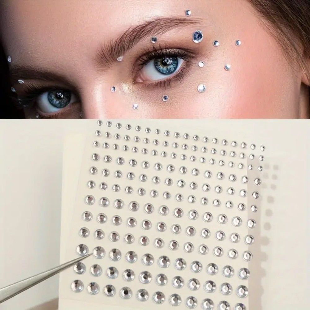 Body Jewelry And Piercing - 165pcs 자기 접착 라인 석 스티커,