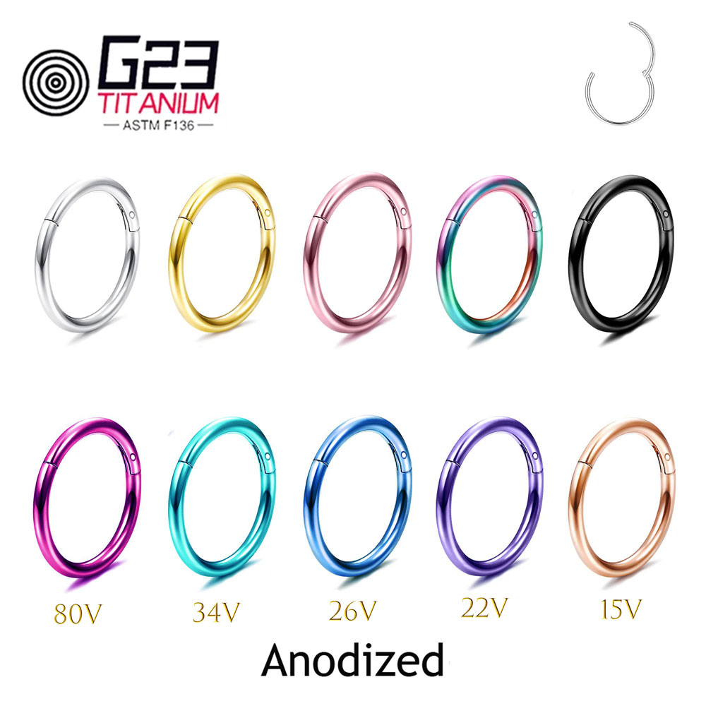 Body Jewelry Implant Grade Titanium - 도매 G23 티타늄 코 피어싱 F136