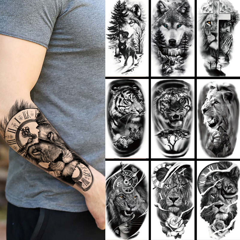 Body Jewelry Tattoo - 방수 임시 문신 스티커 숲 큰