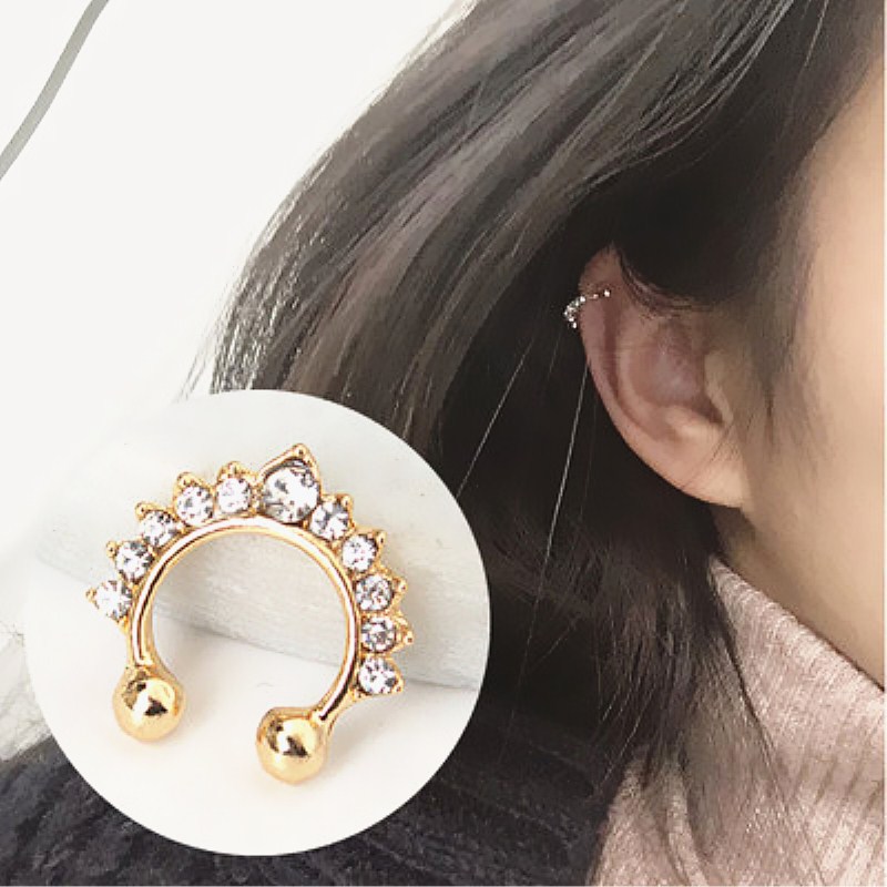 Body Jewelry And Earrings - 여성용 U자형 코 클립, 가짜 코