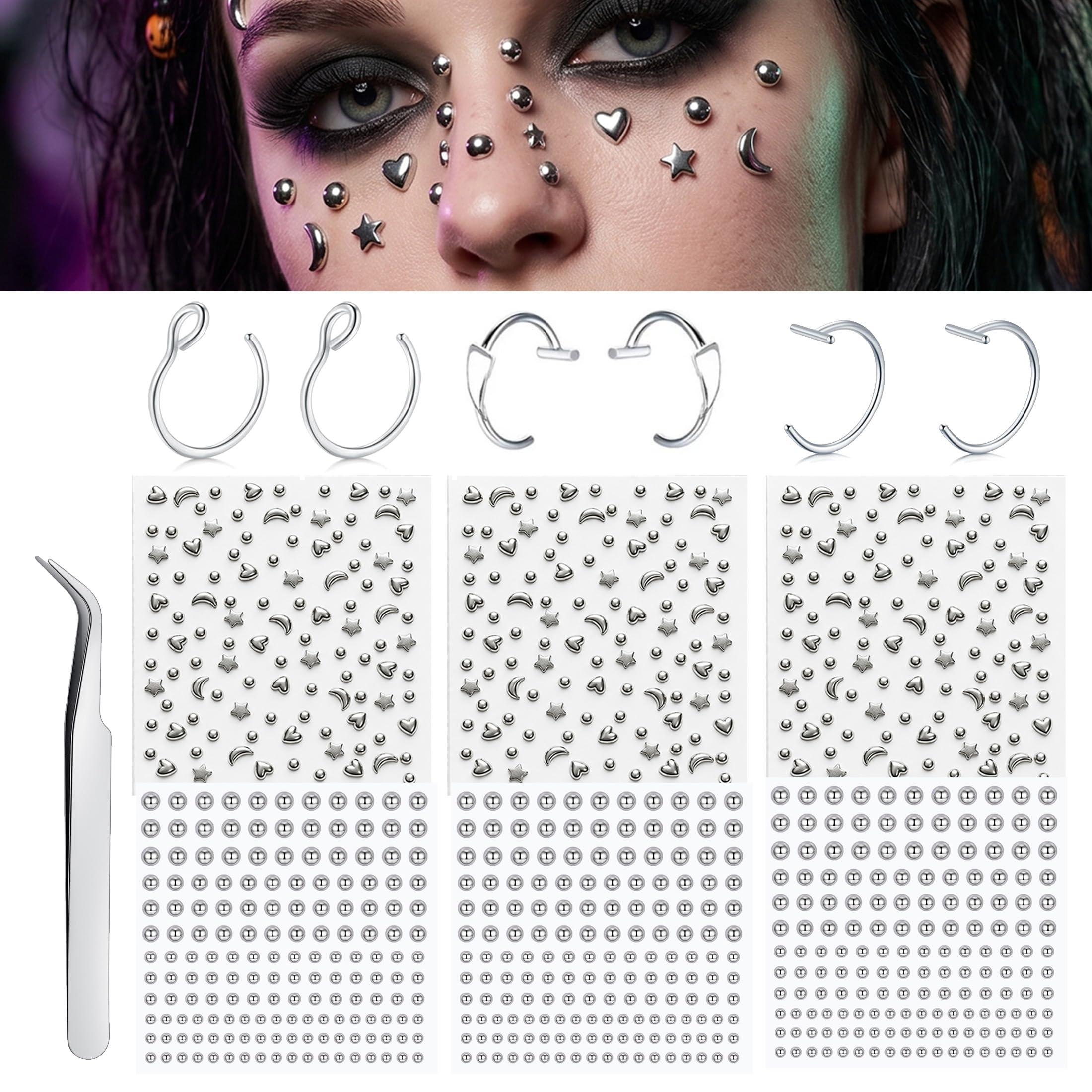Body Jewelry And Piercing - 가짜 피어싱 볼 코 스터드, 가짜