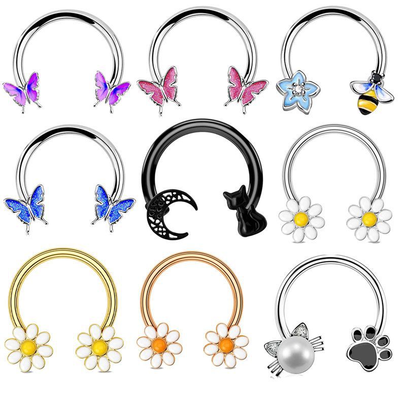 Body Jewelry And Earrings - 16G 셉텀 링 데이스 피어싱 주얼리