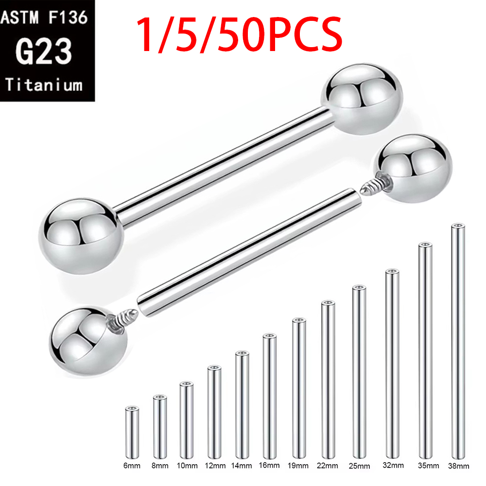 Body Jewelry Implant Grade Titanium - 1/5/50개 ASTM F136 임플란트 등급 티타늄