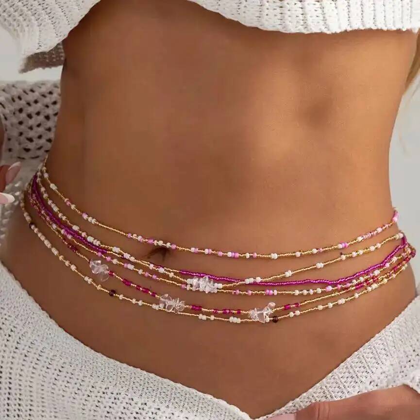 Body Chain Jewelry - 시신 6종 세트 보헤미안 스타일 화려한