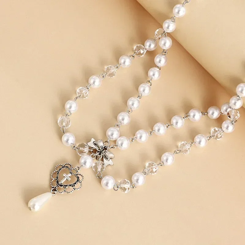 펑크 십자가 펜던트 목걸이 고딕 십자가 계층화 된 체인 - Body Jewelry Goth 리뷰 및 가격