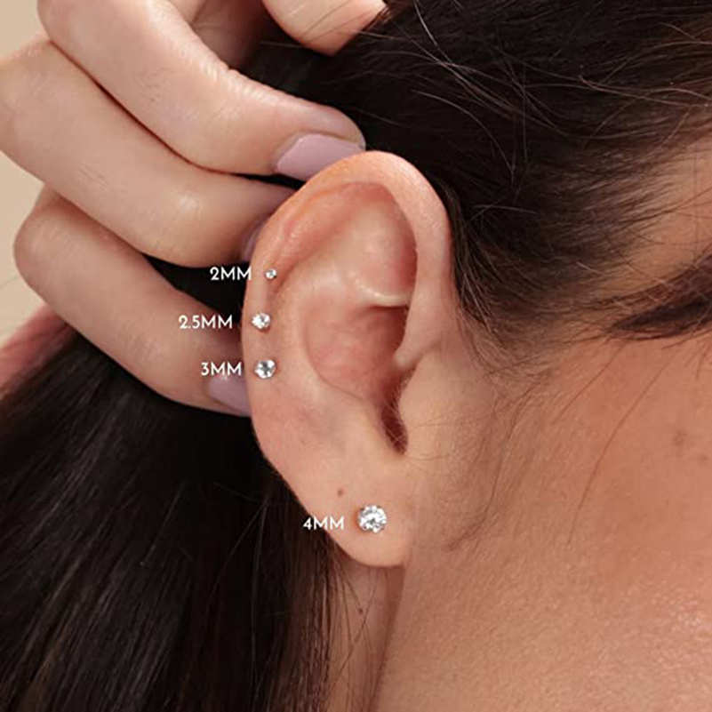 20G 플랫 백 스레드리스 귀걸이 저자 극성 스테인레스 - Tragus Flat Back 리뷰 및 가격