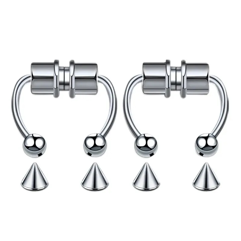1/2/3Pcs 가짜 자석 코 링, 가짜 피어싱 코 링 - Body Jewelry And Piercing 리뷰 및 가격