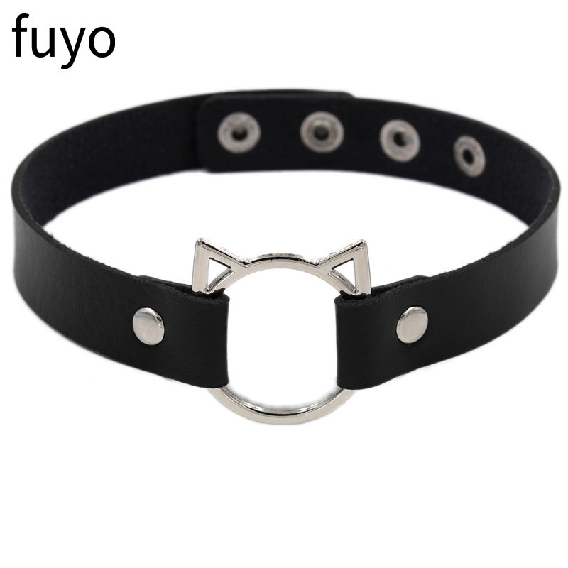 2021 새로운 섹시한 펑크 초커 칼라 가죽 초커 속박 - Body Jewelry Goth 리뷰 및 가격