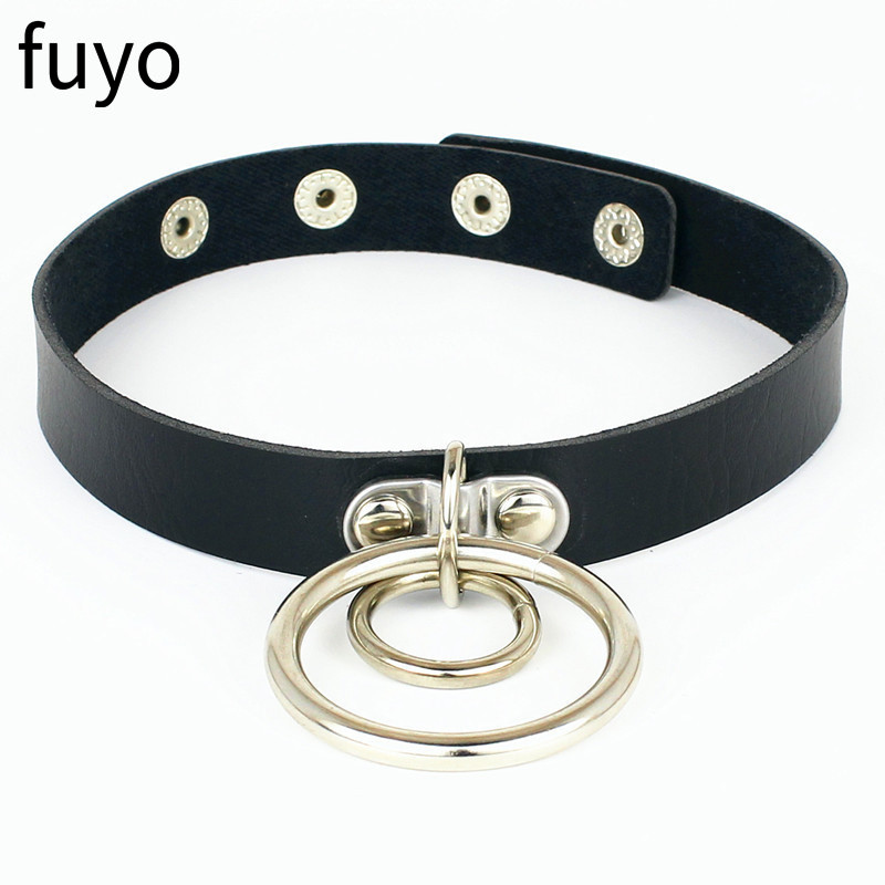 2021 새로운 섹시한 펑크 초커 칼라 가죽 초커 속박 - Body Jewelry Goth 리뷰 및 가격