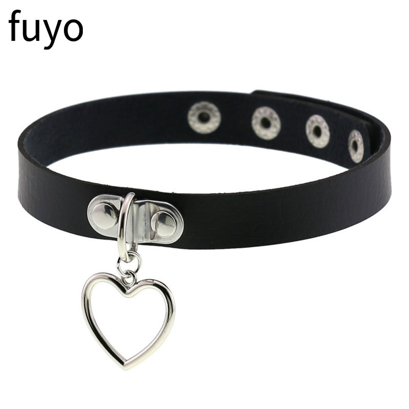 2021 새로운 섹시한 펑크 초커 칼라 가죽 초커 속박 - Body Jewelry Goth 리뷰 및 가격