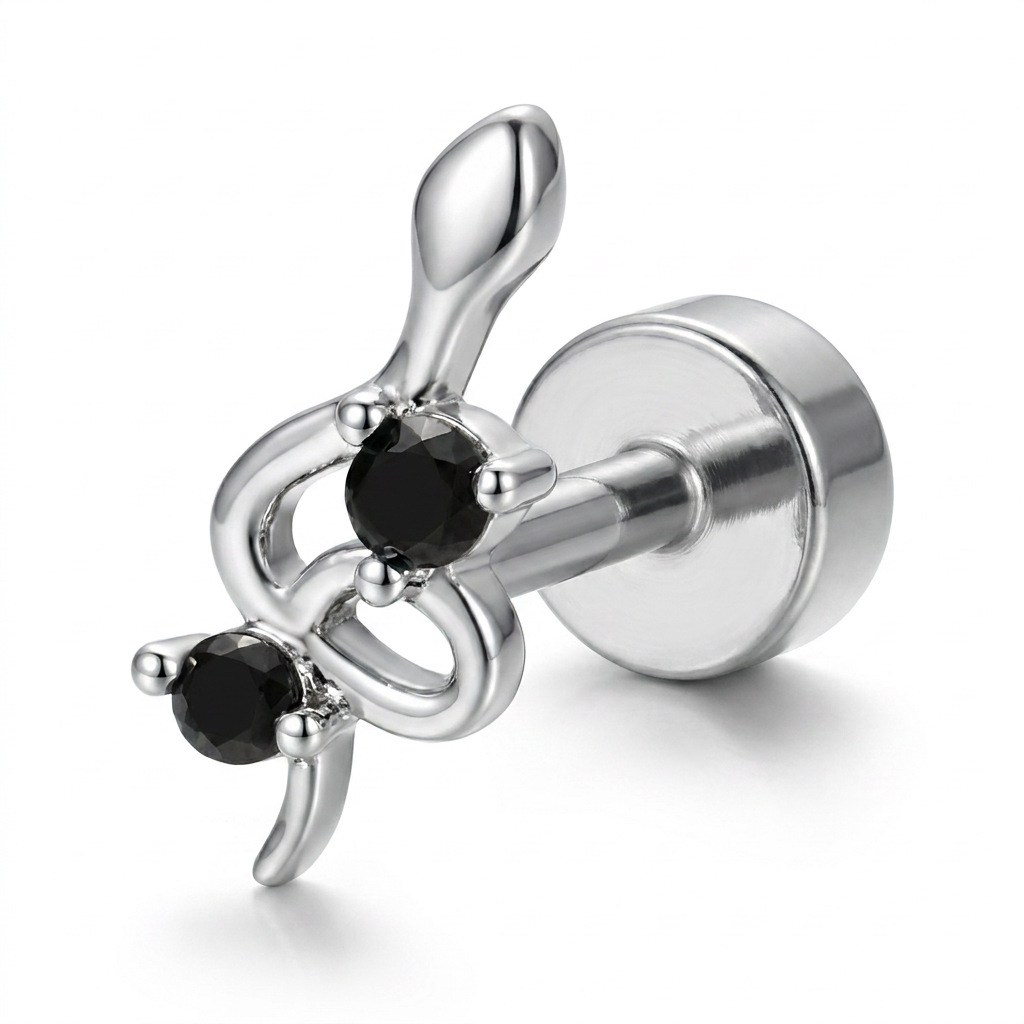 1PC 저자극성 연골 귀걸이 여성용 스테인리스 스틸 크 - Tragus Flat Back 리뷰 및 가격