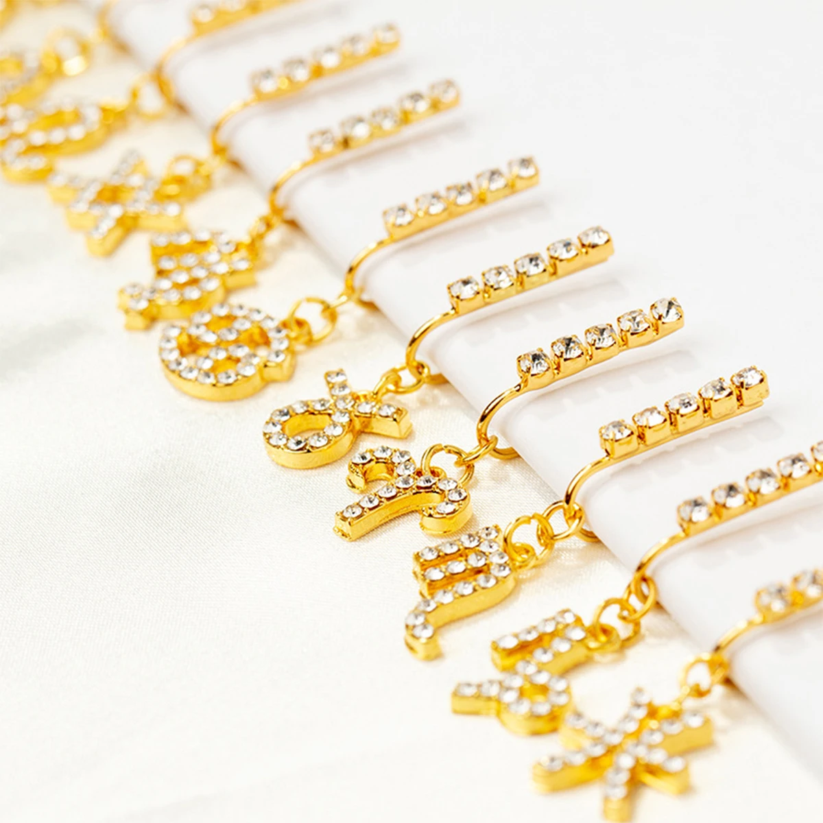 금속 지르콘 12 조디악 이어 클립, 비 천공 가짜 코 - Body Jewelry And Earrings 리뷰 및 가격