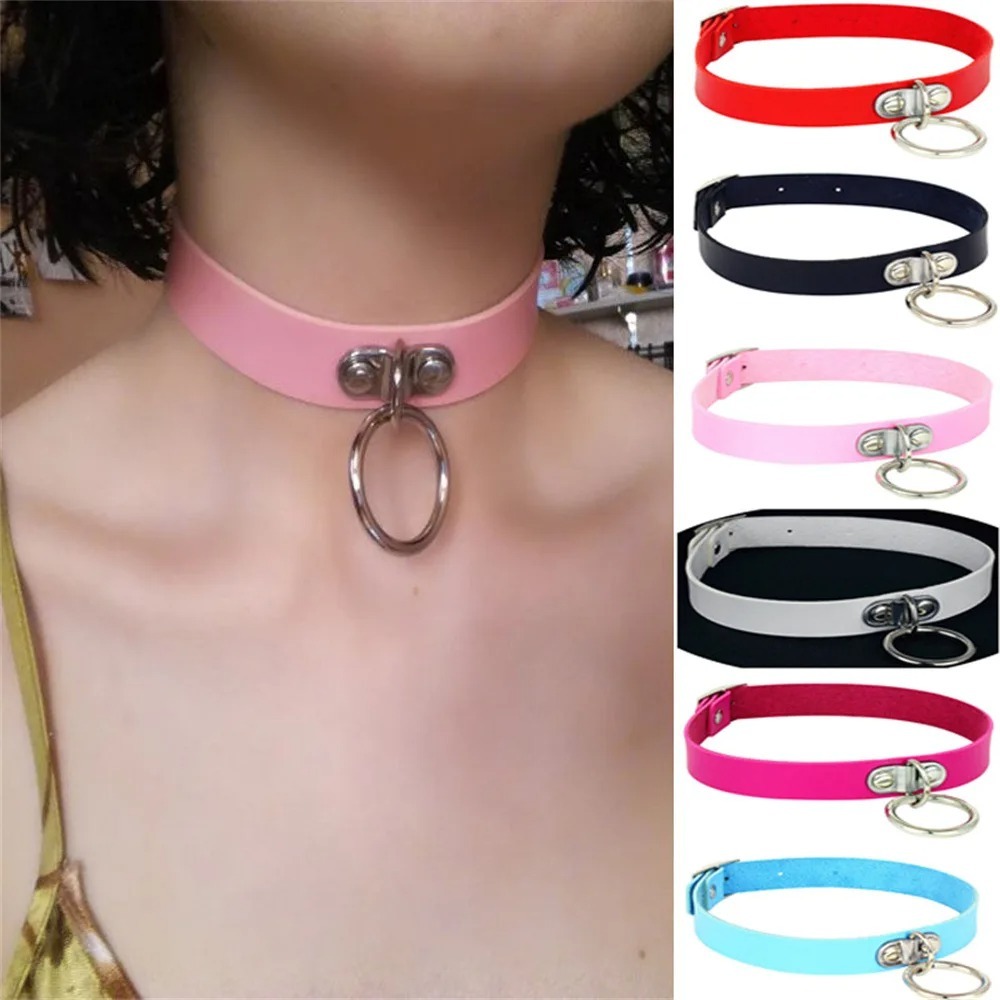PU 가죽 목걸이 펑크 고딕 하라주쿠 콜라본 체인 액세 - Body Jewelry Goth 리뷰 및 가격