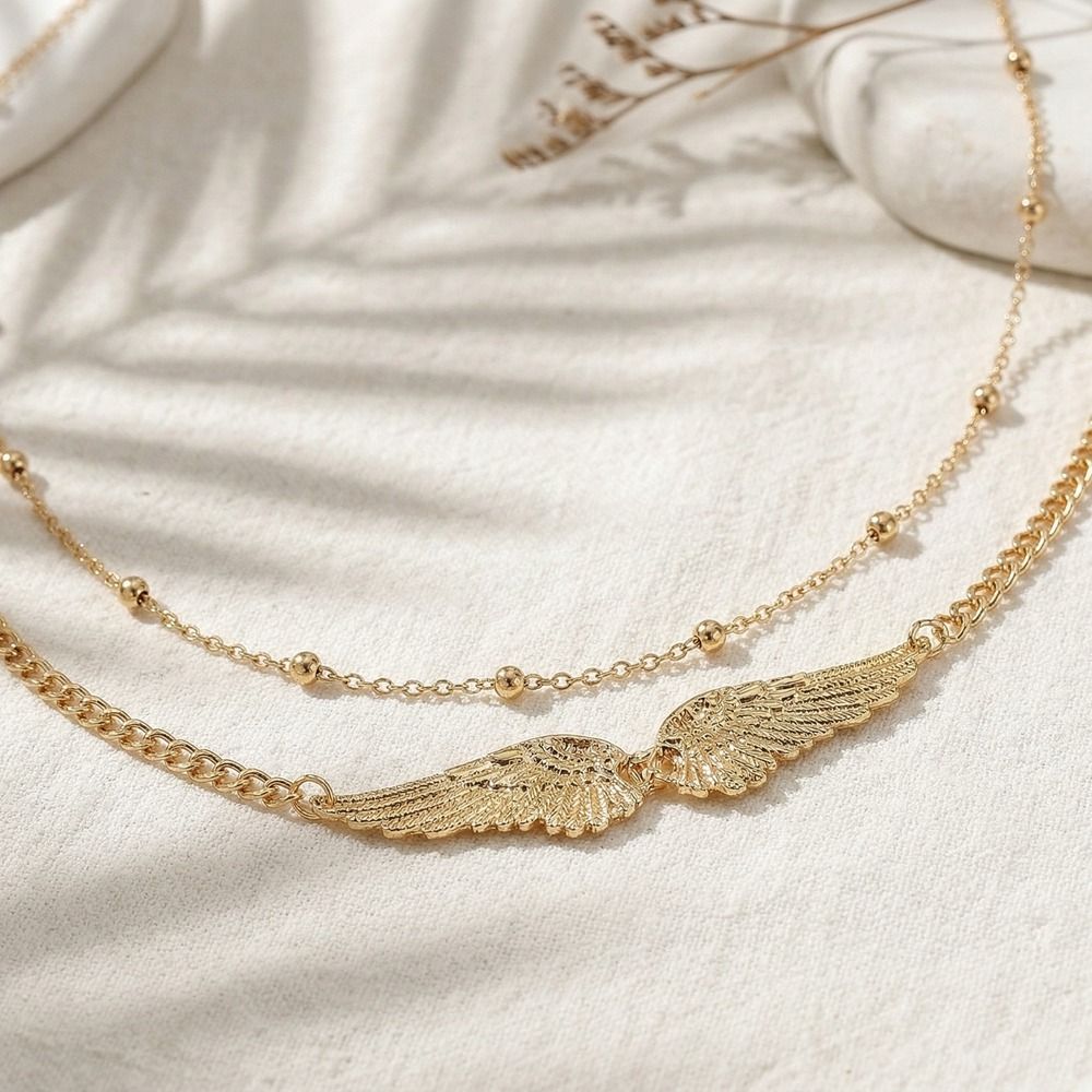 우아한 이중 날개 바디 체인, 메탈 참 장식 날개 허리 - Body Jewellery 리뷰 및 가격