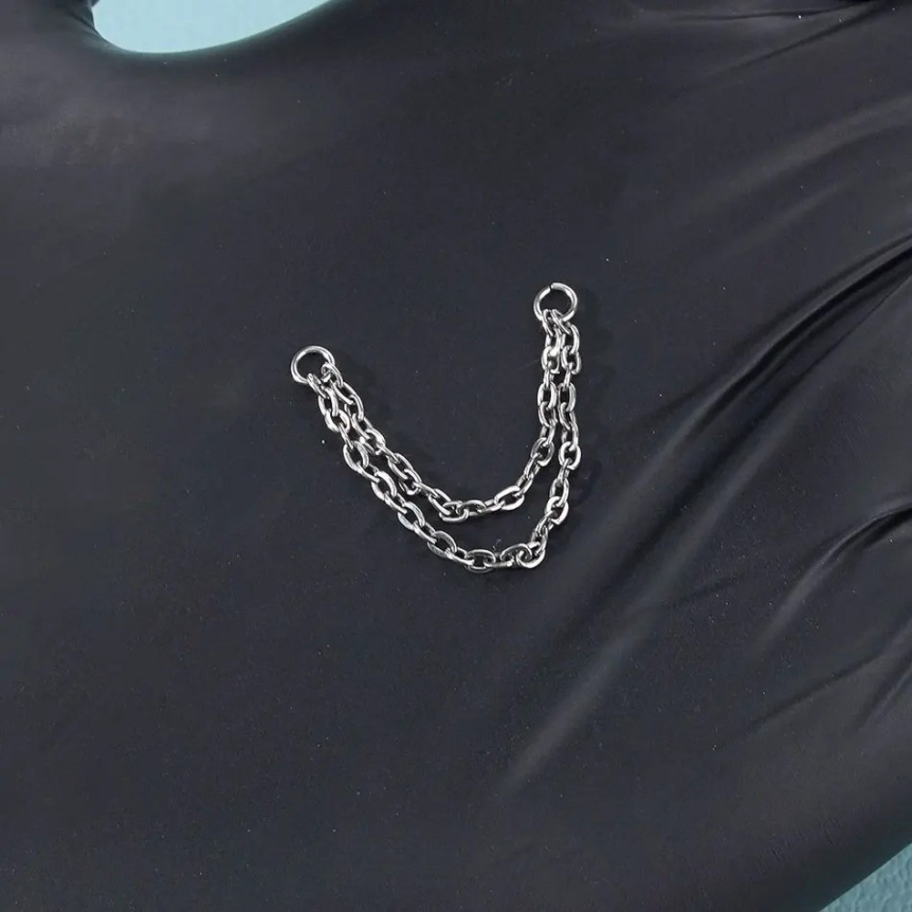 티타늄 코 체인 3중 체인 더블 체인 코구멍 체인 DI - Body Jewelry And Piercing 리뷰 및 가격