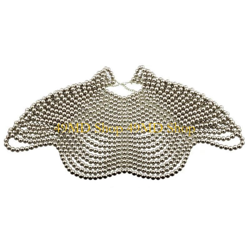 49MD 우아한 여성 목도리 멀티 레이어 파란색 가슴  - Body Chain Jewelry 리뷰 및 가격