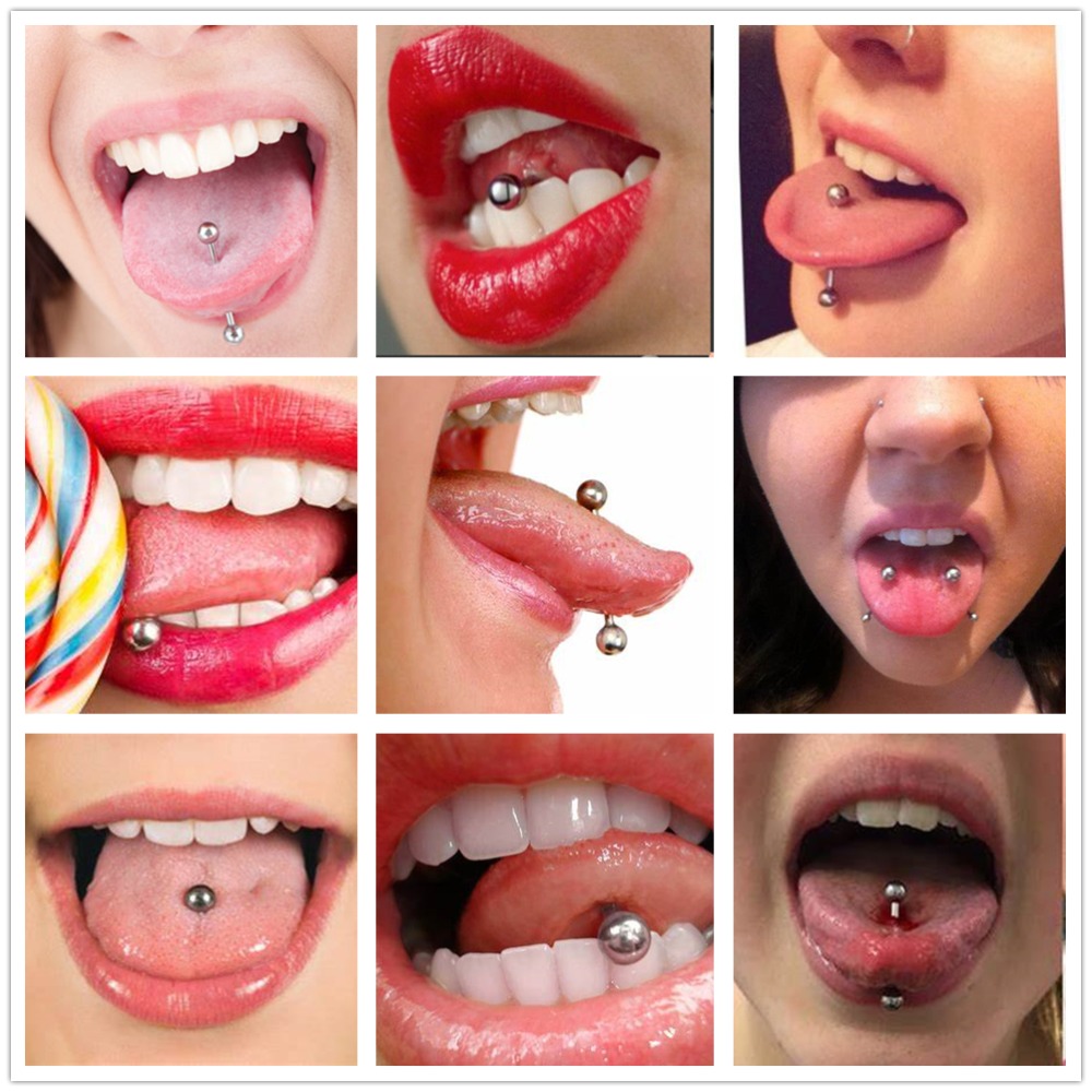 티타늄 외부 스레드 혀 나선 피어싱, 긴 산업 바벨 링 - Body Jewelry Barbell 리뷰 및 가격