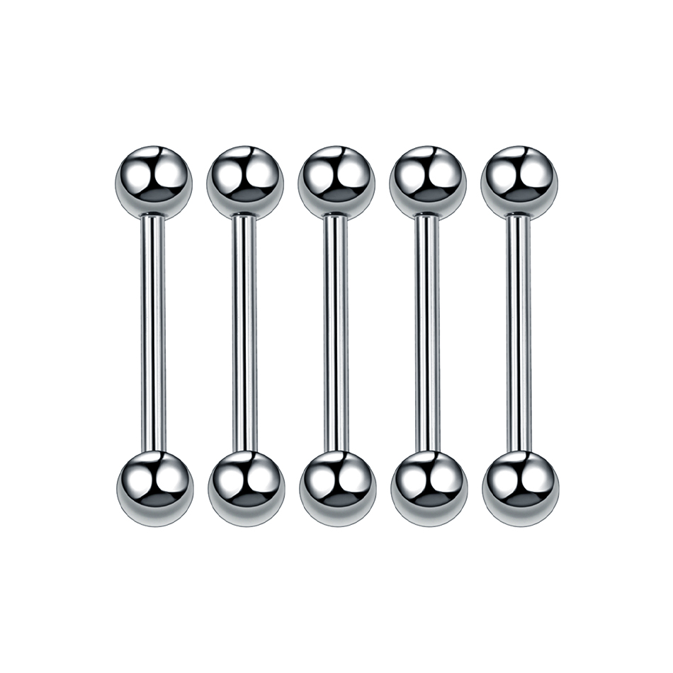 티타늄 외부 스레드 혀 나선 피어싱, 긴 산업 바벨 링 - Body Jewelry Barbell 리뷰 및 가격
