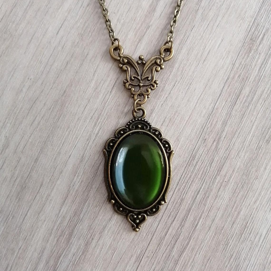 고딕 독 녹색 카메오 목걸이 여성 신비한 이교도 마녀  - Body Jewelry Goth 리뷰 및 가격