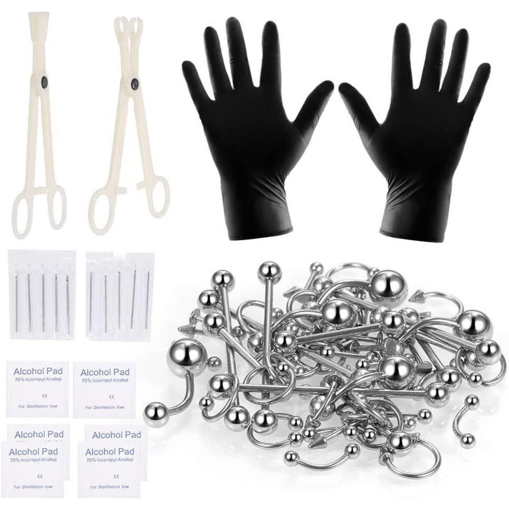 150/140/85/70/42개 바디 피어싱 키트 쥬얼 - Body Jewelry And Piercing 리뷰 및 가격