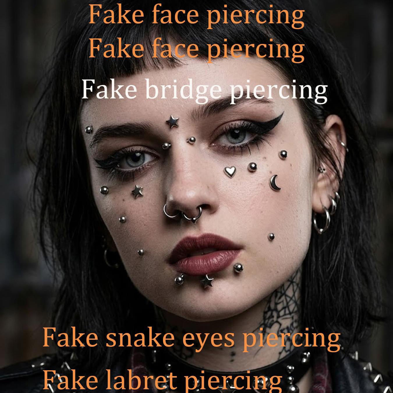 가짜 피어싱 볼 코 스터드, 가짜 눈썹 립 후프 라브렛 - Body Jewelry And Piercing 리뷰 및 가격