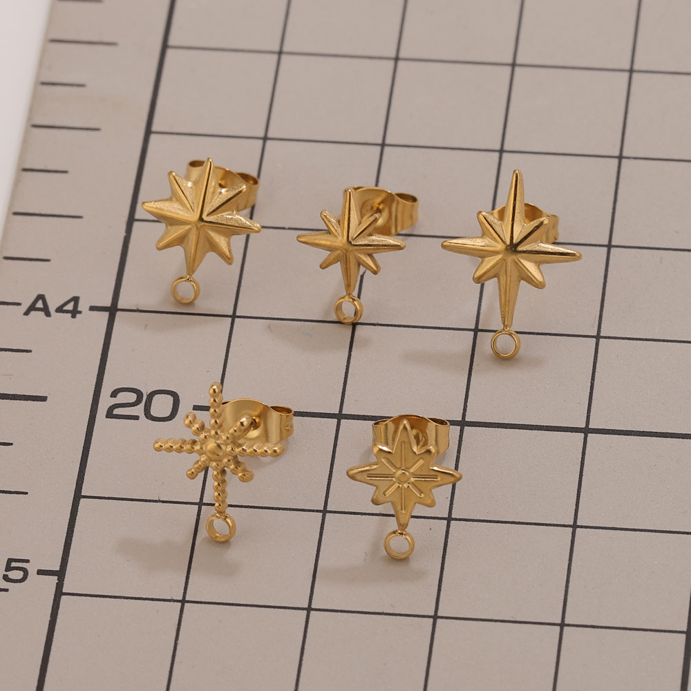 6개 스테인리스 스틸 별 모양 귀걸이 스터드, 귀걸이  - Body Jewellery 리뷰 및 가격