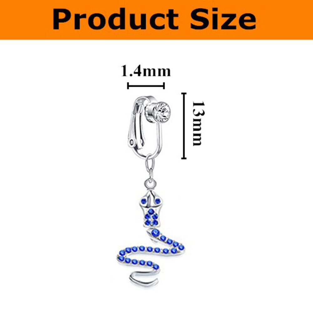 나비 모양 클립형 귀걸이, 무피어싱 배꼽 링, 가짜 배 - Body Jewelry And Earrings 리뷰 및 가격