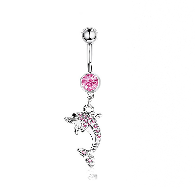 1개 핑크 크라운 배꼽 링 쥬얼리 스테인리스 스틸 하트 - Body Jewelry Barbell 리뷰 및 가격