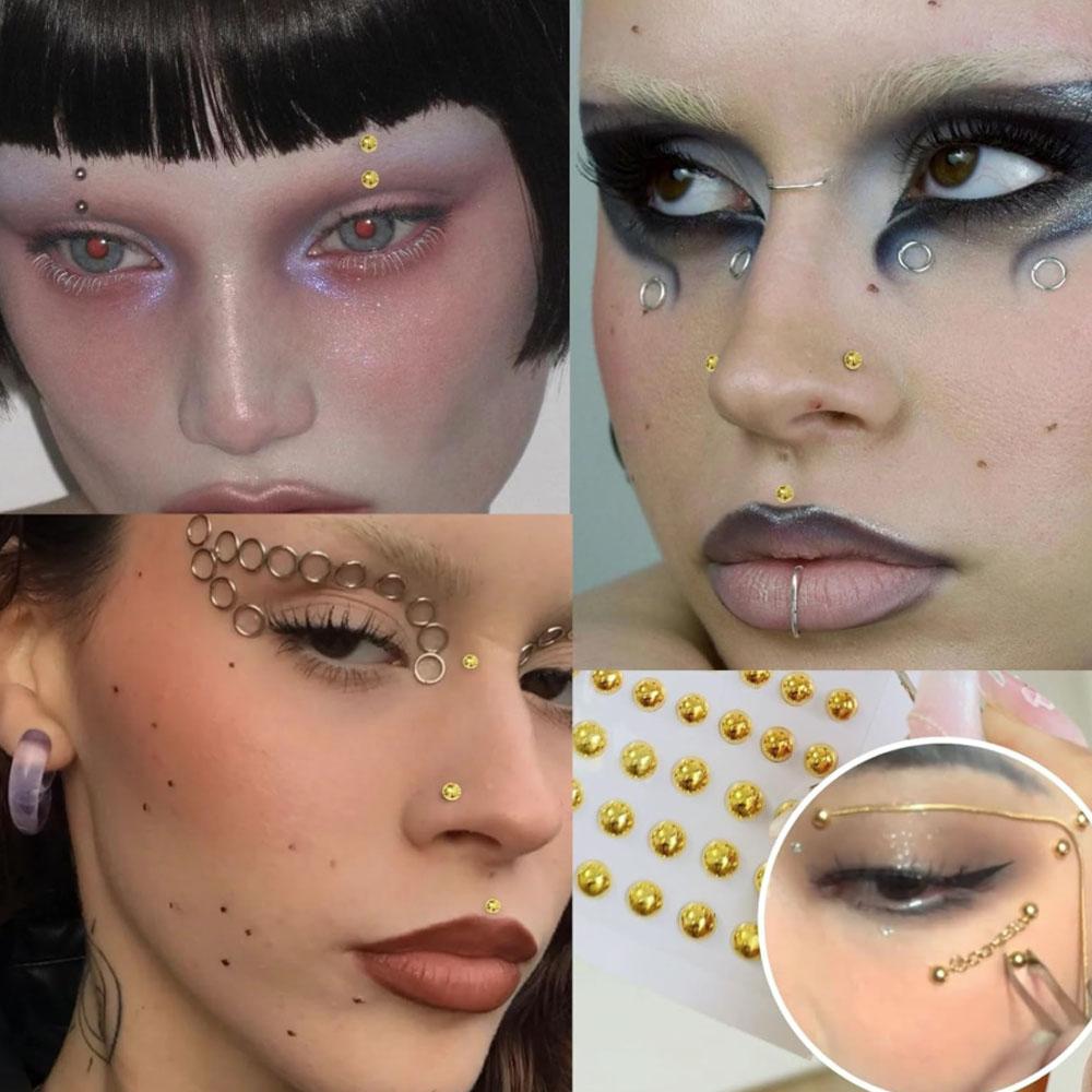661개 세트 얼굴 가짜 피어싱 가짜 입술 링 가짜 코 - Body Jewelry And Piercing 리뷰 및 가격
