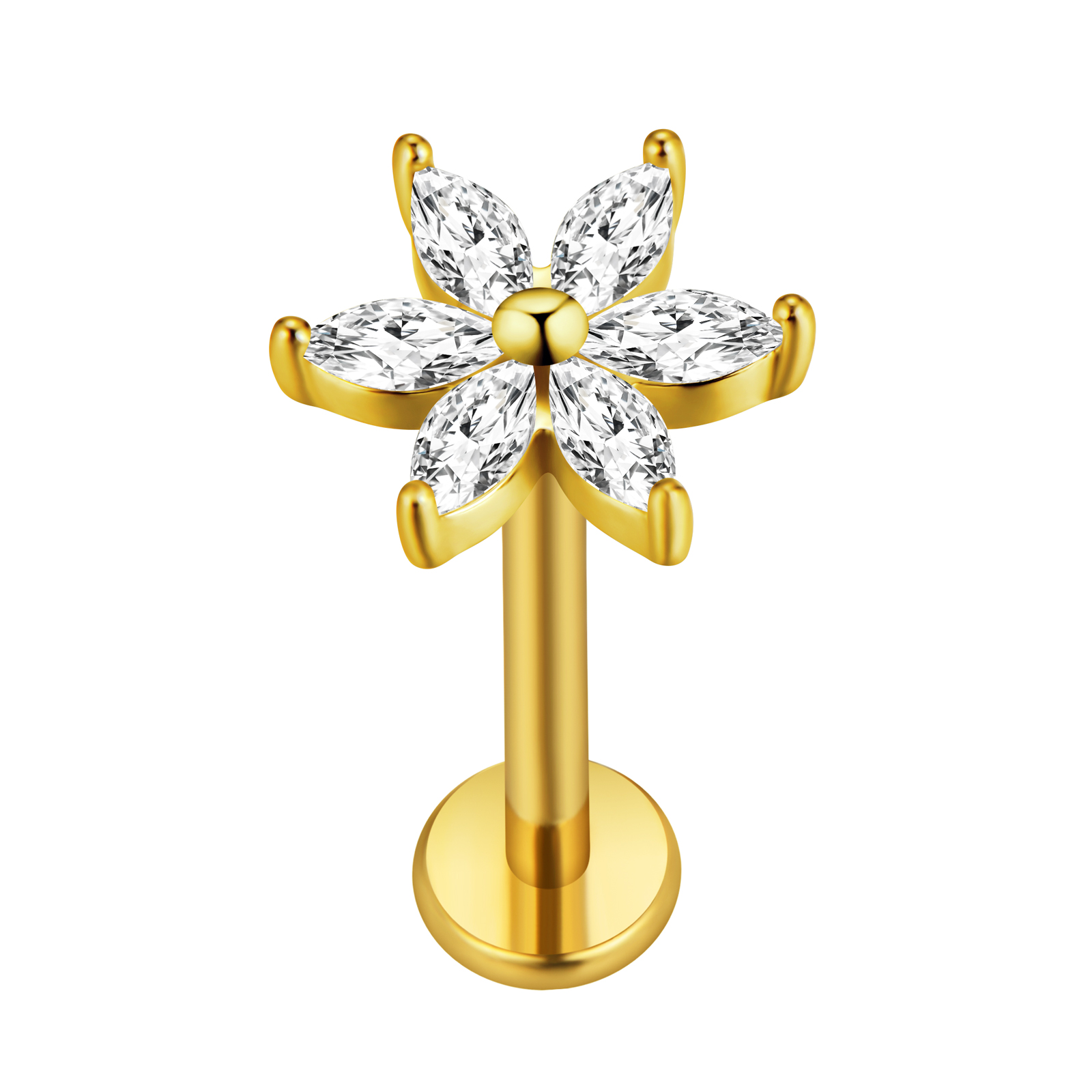 메이플 리프 Labret 피어싱 스타 Flowers10 - Tragus Flat Back 리뷰 및 가격