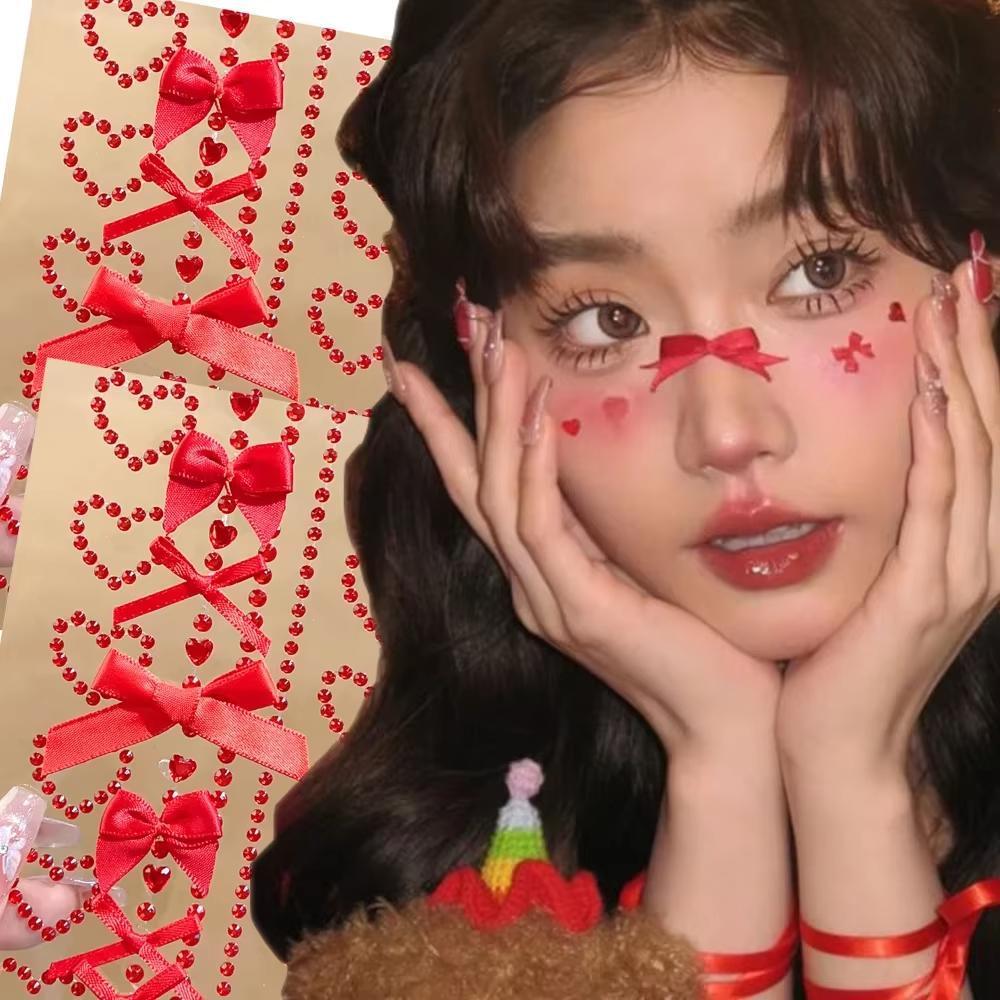 1 장 빨간 리본 1 장 1 1 장 빨간 리본 1 1  - Body Jewelry Tattoo 리뷰 및 가격