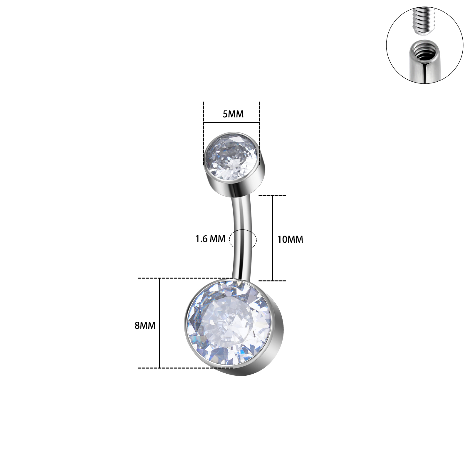 임플란트 등급 G23 티타늄 14G 내부 스레드 섹시  - Body Jewelry Implant Grade Titanium 리뷰 및 가격