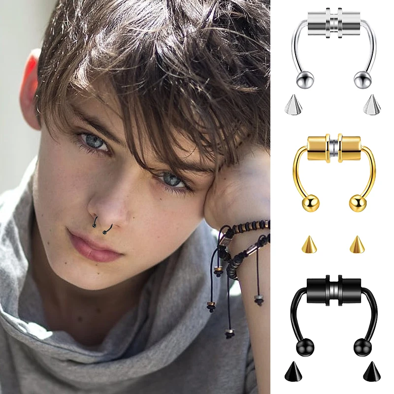 가짜 피어싱 코 링 후프 Septum 비 피어싱 코 클 - Body Jewelry And Piercing 리뷰 및 가격