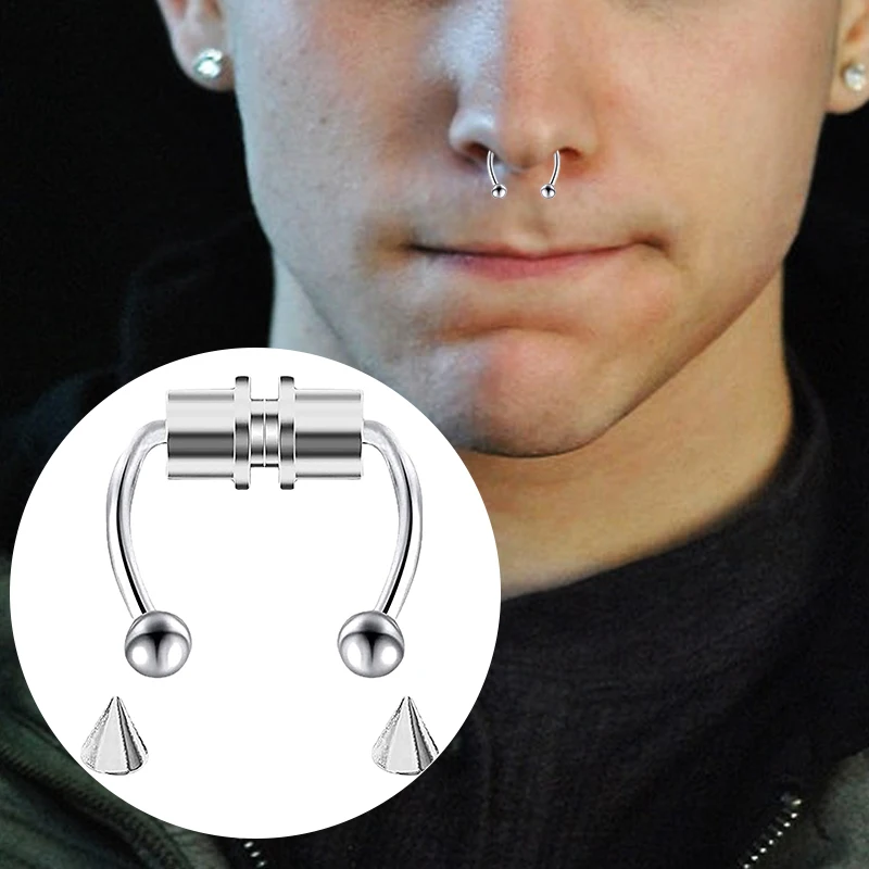 가짜 피어싱 코 링 후프 Septum 비 피어싱 코 클 - Body Jewelry And Piercing 리뷰 및 가격