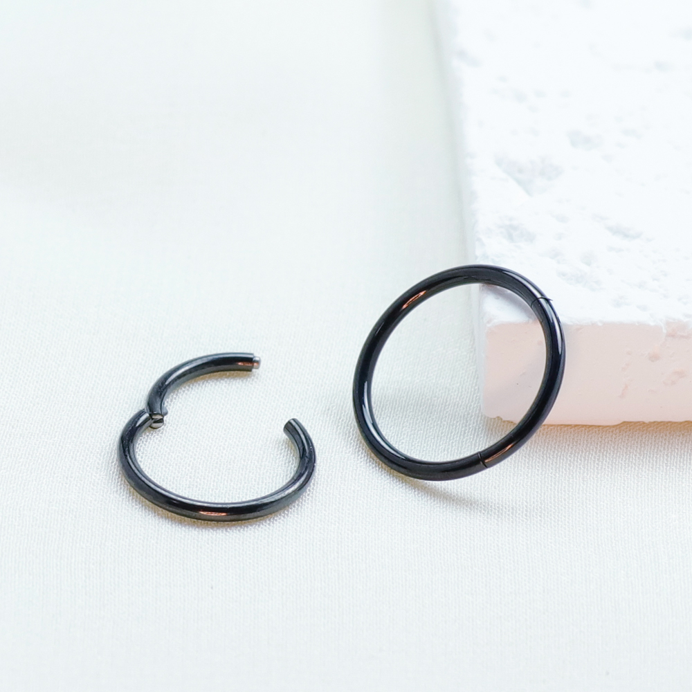 F136 티타늄 피어싱 블랙 코 링 임플란트 그레이드  - Body Jewelry Implant Grade Titanium 리뷰 및 가격