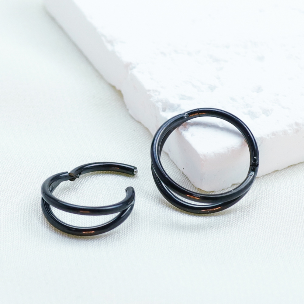 F136 티타늄 피어싱 블랙 코 링 임플란트 그레이드  - Body Jewelry Implant Grade Titanium 리뷰 및 가격