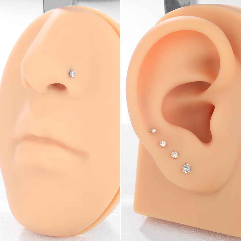 1/5개입 임플란트 등급 티타늄 프롱 지르콘 코 피어싱 - Body Jewelry Implant Grade Titanium 리뷰 및 가격