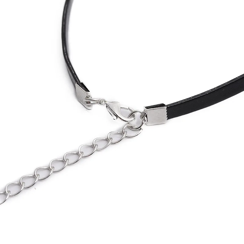 여성용 블랙 PU 목걸이, 0.5cm 너비 장식 밴드, - Body Jewelry Goth 리뷰 및 가격