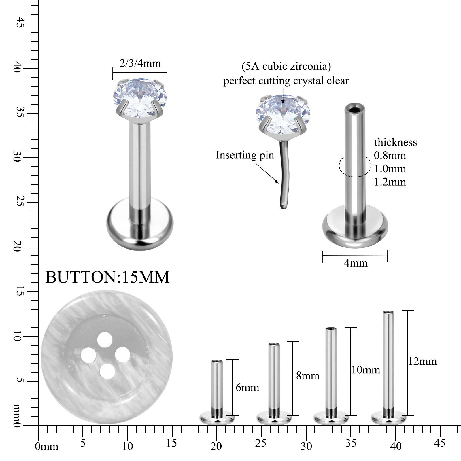 F136 G23 임플란트 등급 티타늄 저자극성 나사 없 - Body Jewelry Implant Grade Titanium 리뷰 및 가격