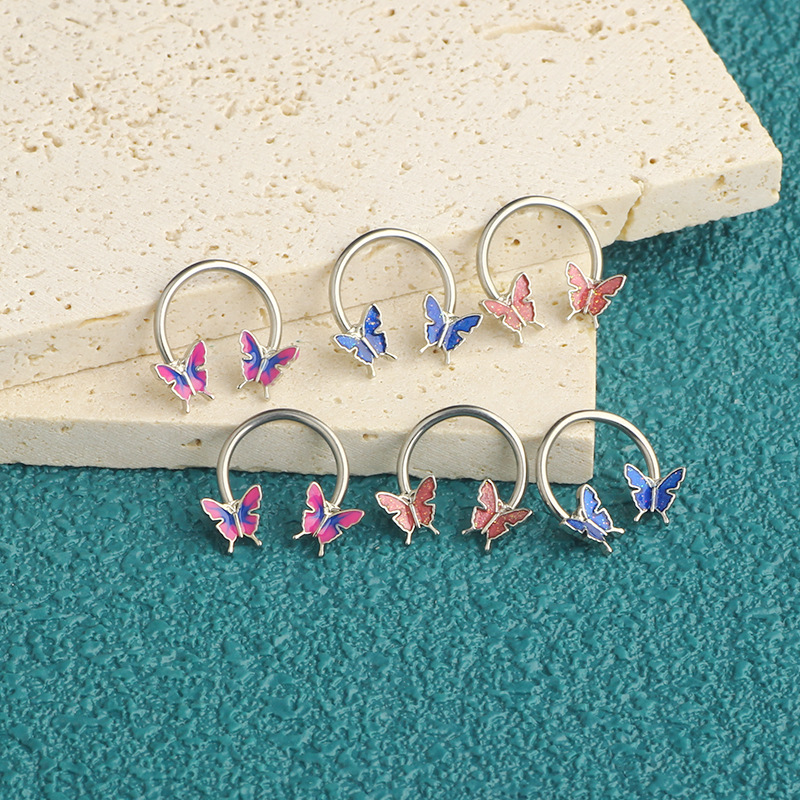 16G 셉텀 링 데이스 피어싱 주얼리 수술용 스틸 연골 - Body Jewelry And Earrings 리뷰 및 가격