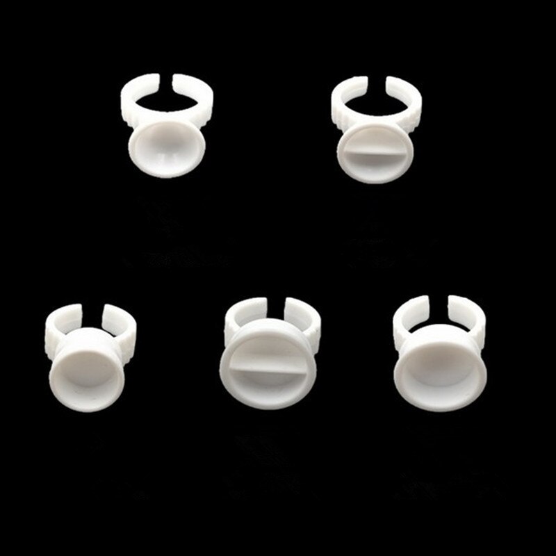 100pcs 눈썹 문신 안료 속눈썹 확장 컨테이너 링  - Body Jewelry Tattoo 리뷰 및 가격