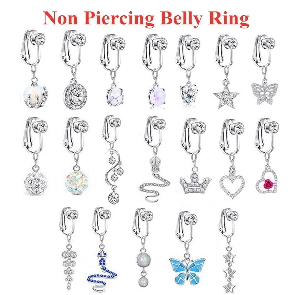 비치 액세서리 비 피어싱 클립 귀걸이 연골 클립 가짜  - Body Jewelry And Earrings 리뷰 및 가격