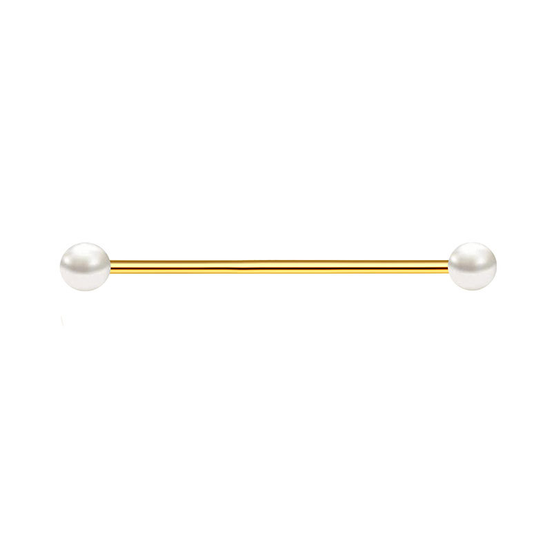 금도금 산업용 피어싱 쥬얼리 38mm 스테인리스 스틸  - Body Jewelry Barbell 리뷰 및 가격