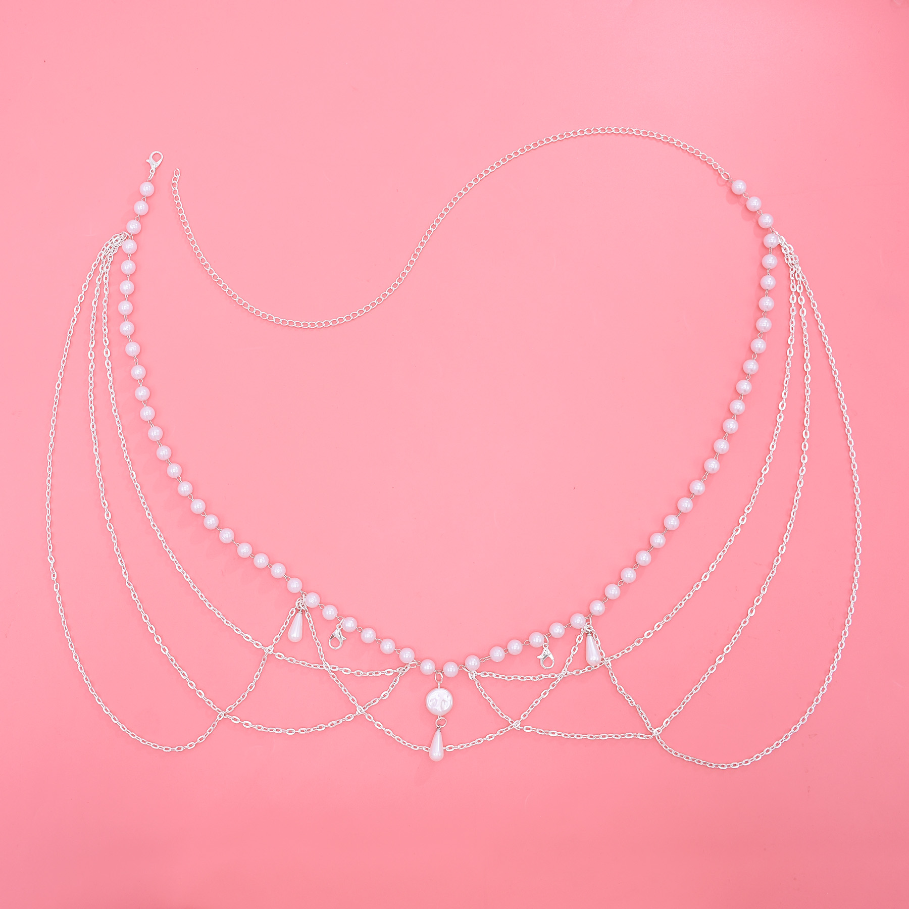 섹시한 허리 체인 벨트 여성을위한 멀티 레이어 모조 진 - Body Jewellery 리뷰 및 가격