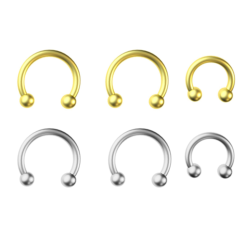 5개/세트 스테인리스 스틸 18G 말굽형 바벨 코/입/ - Body Jewelry Barbell 리뷰 및 가격