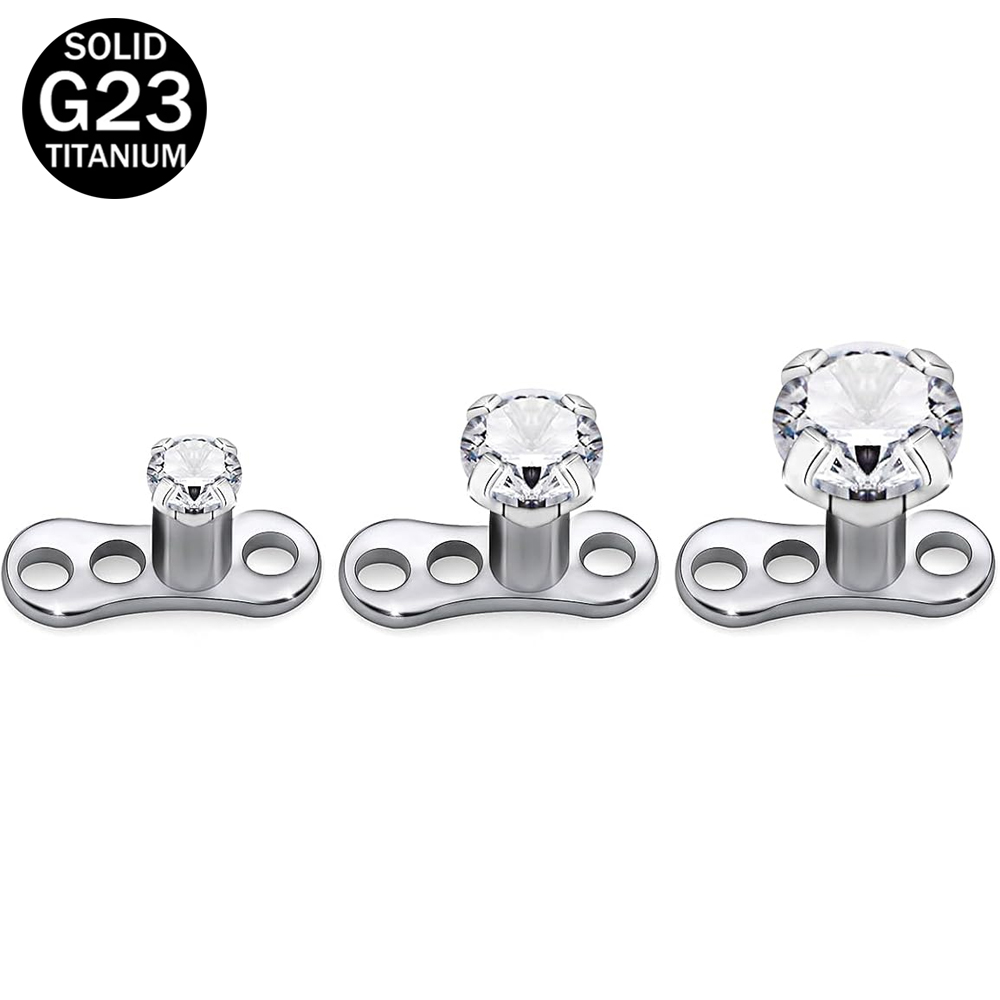 14G G23 티타늄 피부 Piercing 보석 내부로 - Body Jewelry Implant Grade Titanium 리뷰 및 가격