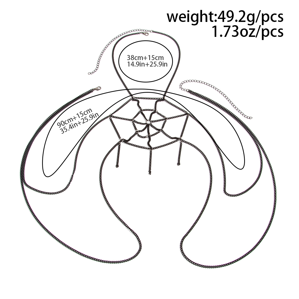 IngeSight.Z 할로윈 고스 블랙 메탈 스파이더  - Body Jewelry Goth 리뷰 및 가격